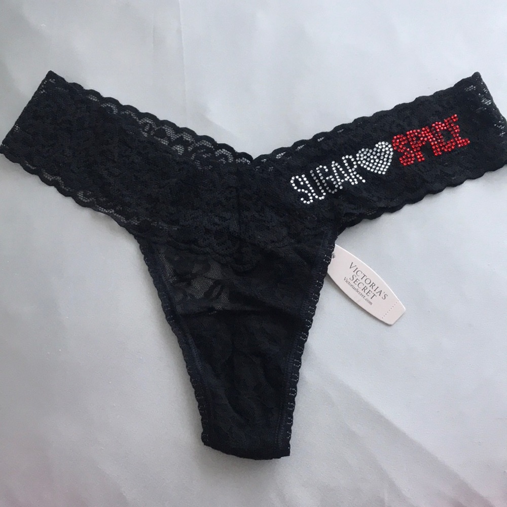 Victoria’s Secret The Lacie thong Sugar 🖤Spice